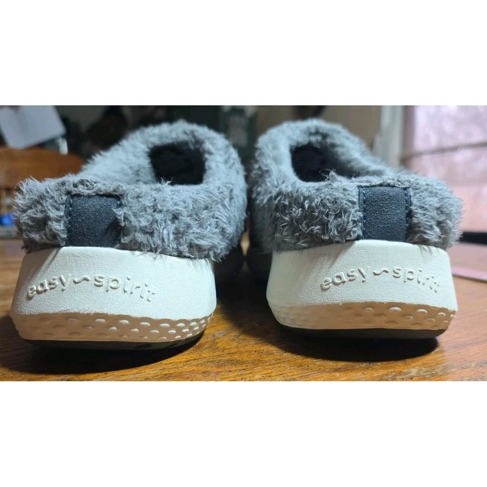 Easy Spirit Evee 2‎ Martha Stewart Womens Navy Blue Canvas Clog Flats Shoes
